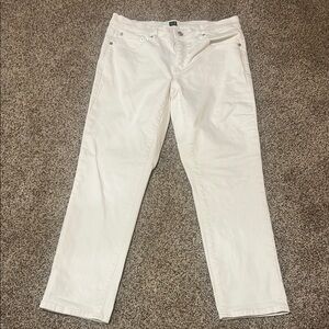 GAP Women's White Straight Leg Jeans